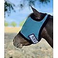 Star Point Horsemanship Mini-Pony No Ear Fly Mask, Teal, Small/Mini