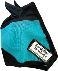 Star Point Horsemanship Mini-Pony Ear Cover Fly Mask, Teal, Small/Mini slide 2 of 4