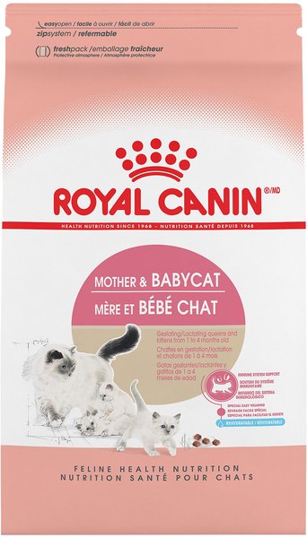 Royal Canin Mother & Babycat Dry Cat Food for Newborn Kittens, Pregnant & Nursing Cats, 3.5-lb bag slide 1 of 9