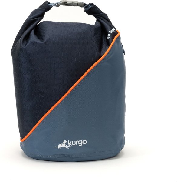 Kurgo Dog Kibble Carrier Travel Food Container Navy Blue