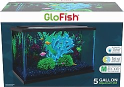 GloFish LED Lighting & Filter Aquarium Kit, 5-gal
