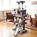 Cat Craft 7-Level Plush & Sisal Cat Activity Tree, Gray, X-Large