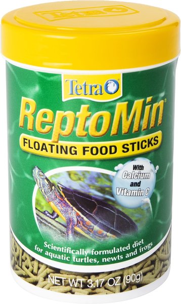 TETRAFAUNA ReptoMin Floating Food Sticks Reptile Food, 3.17-oz jar