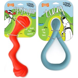 Nylabone Creative Play Tuug & Springa Interactive Dog Toy Bundle