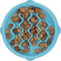 Petstages Kitty Slow Cat Feeder, Blue, 0.75 cup
