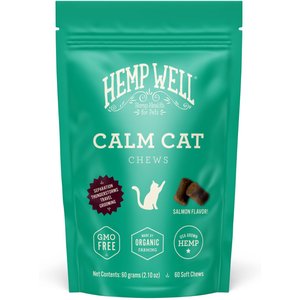 Hemp Well Calming Soft Chew Supplement for Cats, 60 count