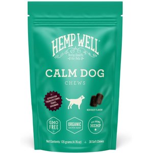 Hemp Well Calming Soft Chew Supplement for Dogs, 30 count