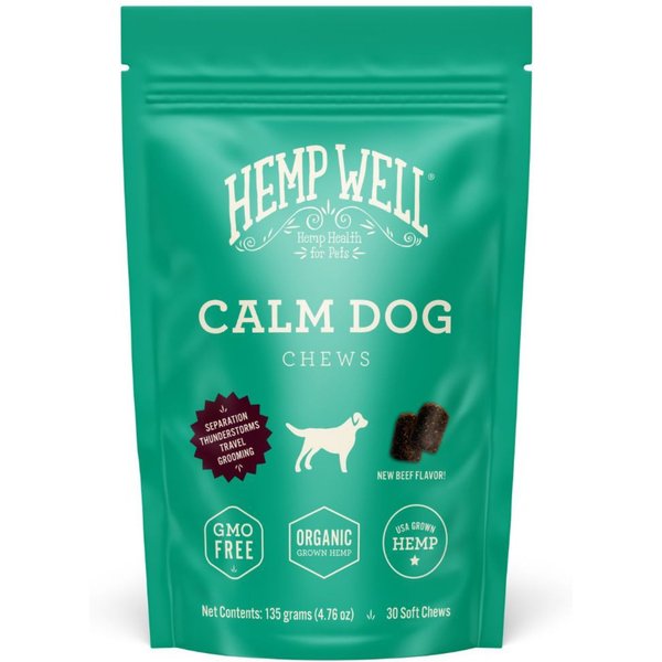 Vet Worthy Calming + Hemp Soft Chews Dog Supplement, 30 count