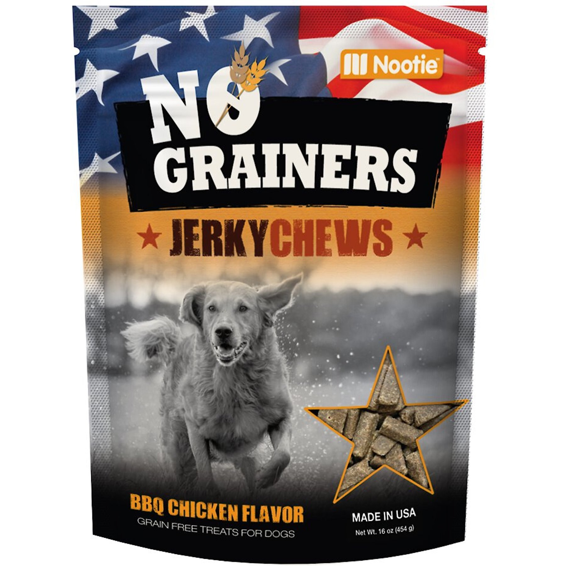 Discontinued NO GRAINERS BBQ Chicken Flavor Jerky Chews Grain Free Dog Treats 16 oz bag Chewy