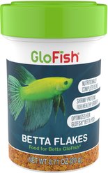 GloFish Betta Flakes Fish Food, 0.71-oz pouch