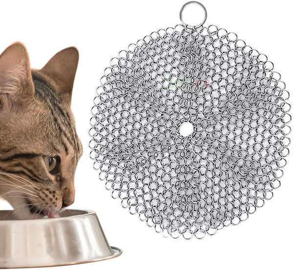 Stainless Steel Chainmail Pot Scrubber / Cast Iron Cleaner - China