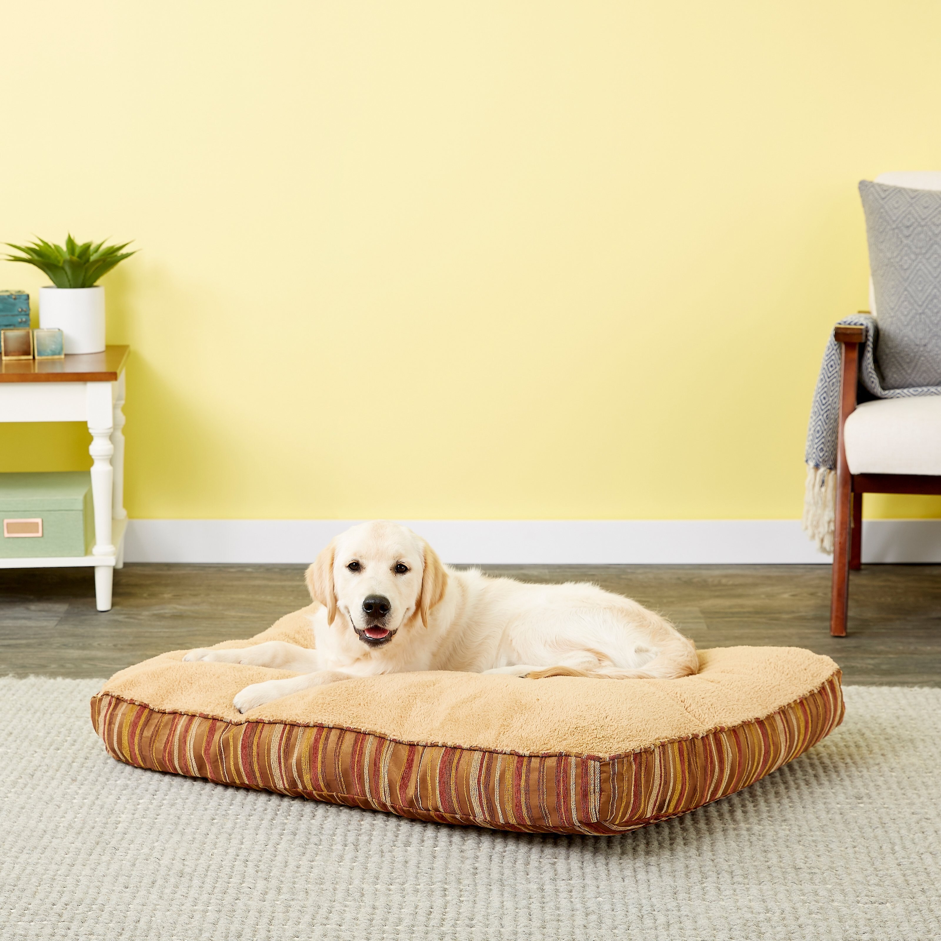 PETMATE Antimicrobial Deluxe Gusseted Pillow Cat & Dog Bed w/Removable