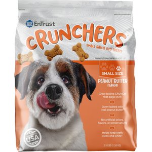 Blue Seal EnTrust Crunchers Peanut Butter Crunchy Dog Treats, Small, 3.5-lb bag