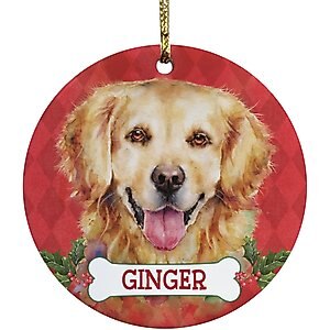 Custom Personalization Solutions Dog Breeds Personalized Christmas Tree Ornament