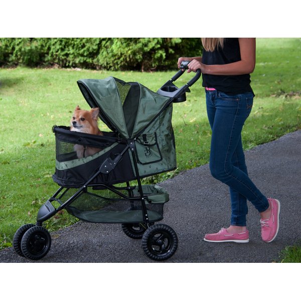 PET GEAR Happy trails NoZip Pet Stroller, Emerald
