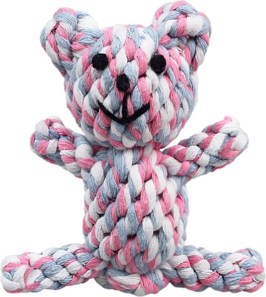 SUNGROW Teddy Bear Dog & Small Pet Dental Chews Toy, 5in