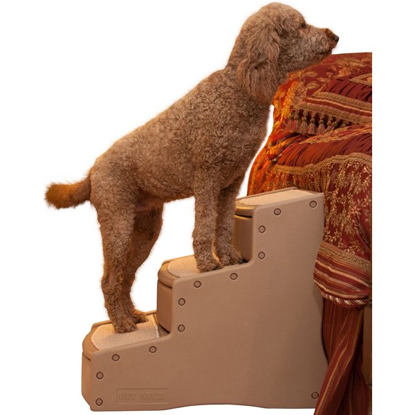 PET GEAR Easy Step II Extra Wide Cat & Dog Stairs, Tan - Chewy.com