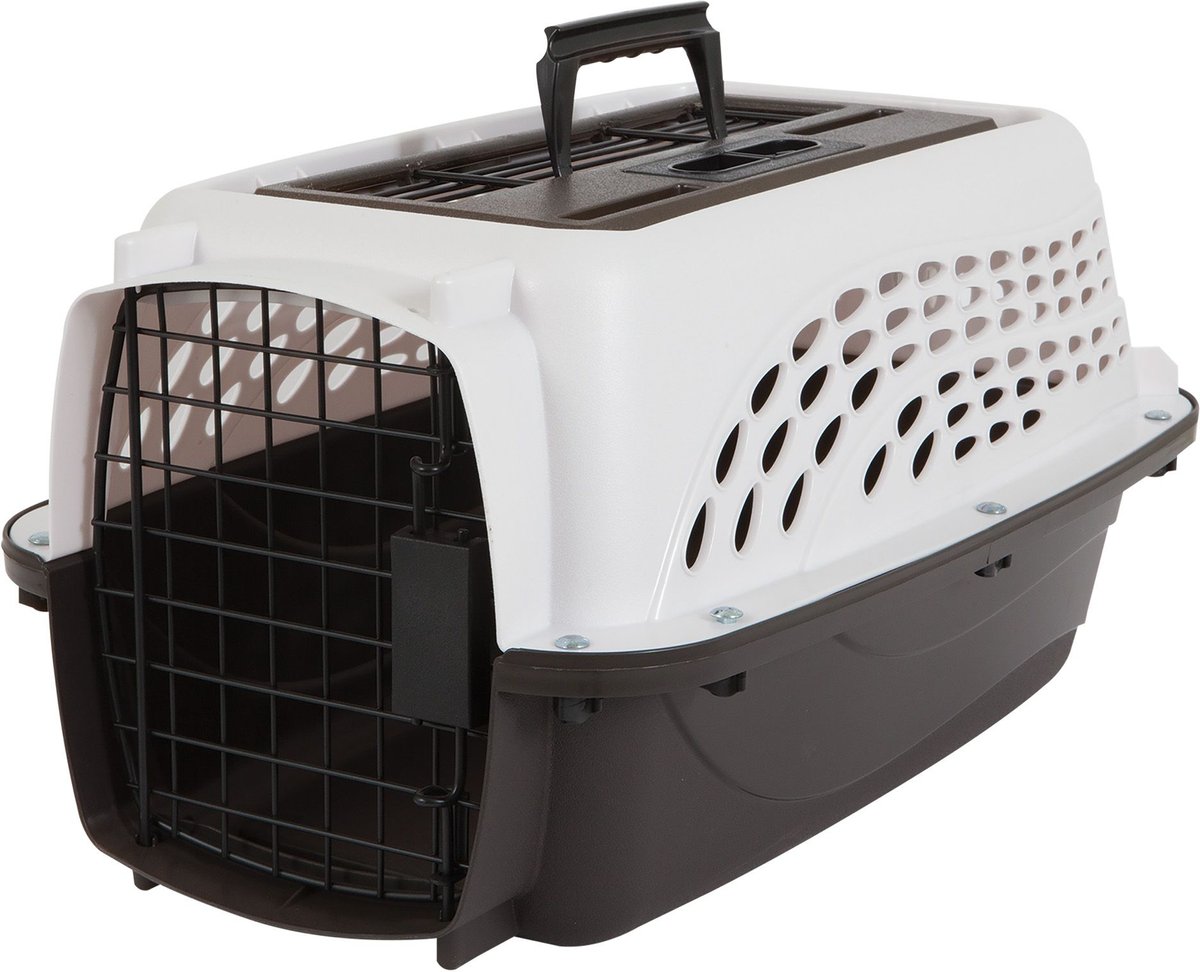 PETMATE Two Door Top Load Dog & Cat Kennel, Small, White - Chewy.com