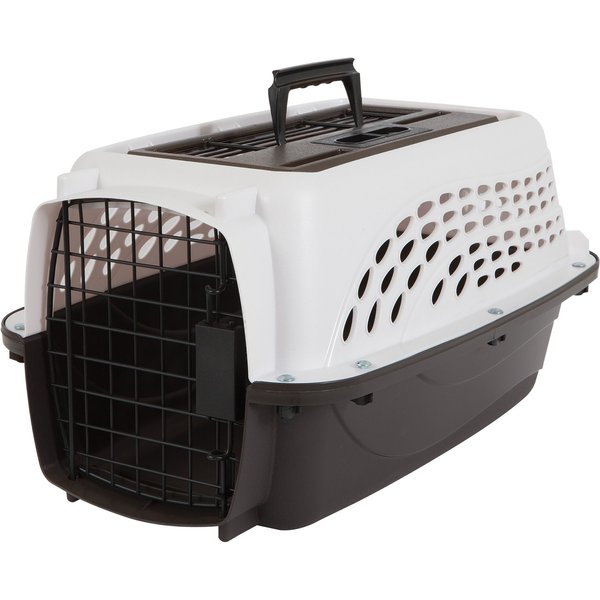 PETMATE Two Door Top Load Dog & Cat Kennel, Small, White