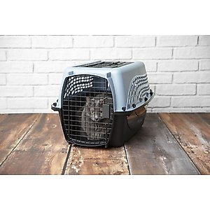 Petmate Two Door Top Load Dog & Cat Kennel, Medium, Blue