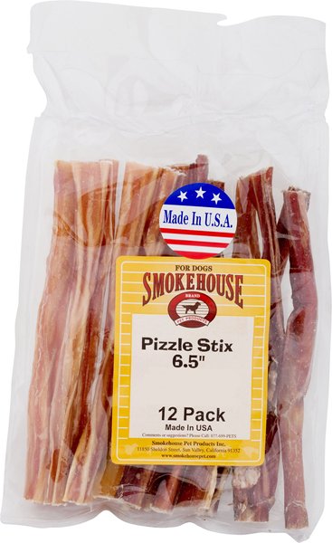 Smokehouse 6.5" Pizzle Stix Dog Treats, 12 pack slide 1 of 2