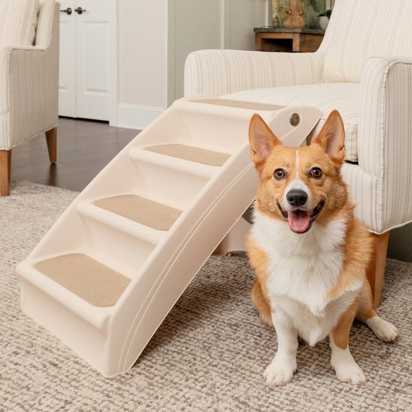 PetSafe CozyUp Foldable Cat & Dog Stairs, Large, Tan slide 1 of 8