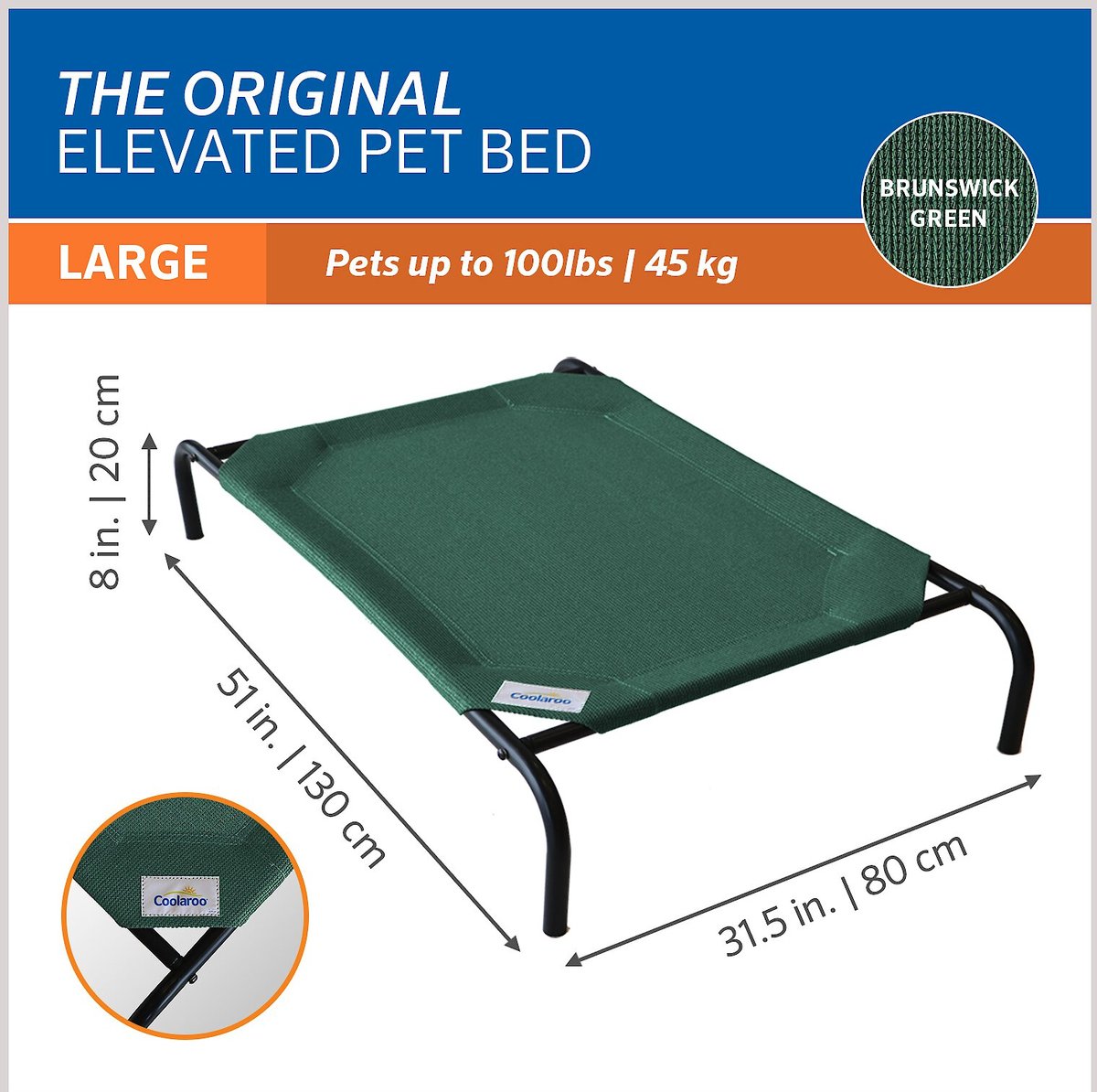 The original elevated 2025 pet bed by coolaroo