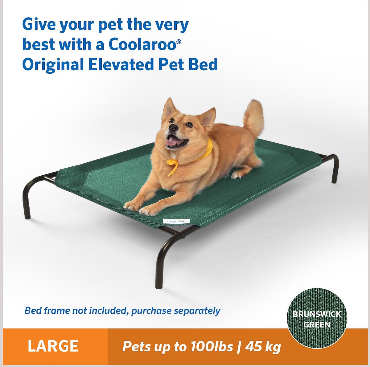 Elevated pet clearance bed replacement cover