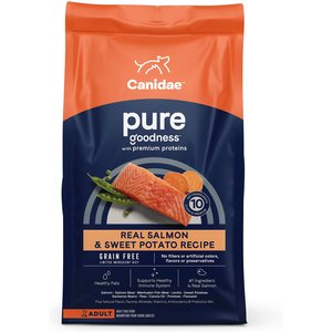 CANIDAE Grain-Free PURE Real Salmon & Sweet Potato Recipe Dry Dog Food, 24-lb bag