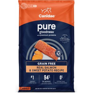 CANIDAE Pure Goodness Real Salmon & Sweet Potato Recipe Adult Dry Dog Food, 22-lb bag