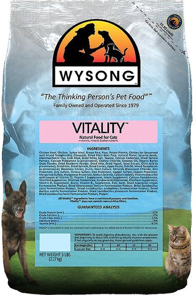 Wysong Vitality Dry Cat Food, 5-lb bag slide 1 of 3