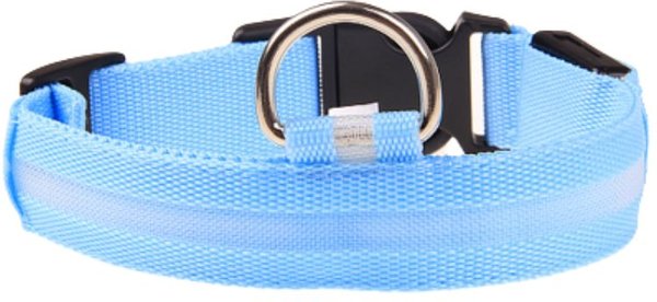 Petsonik Standard LED Dog Collar Blue Small slide 1 of 9