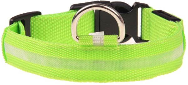 Petsonik Standard LED Dog Collar Green Small slide 1 of 9