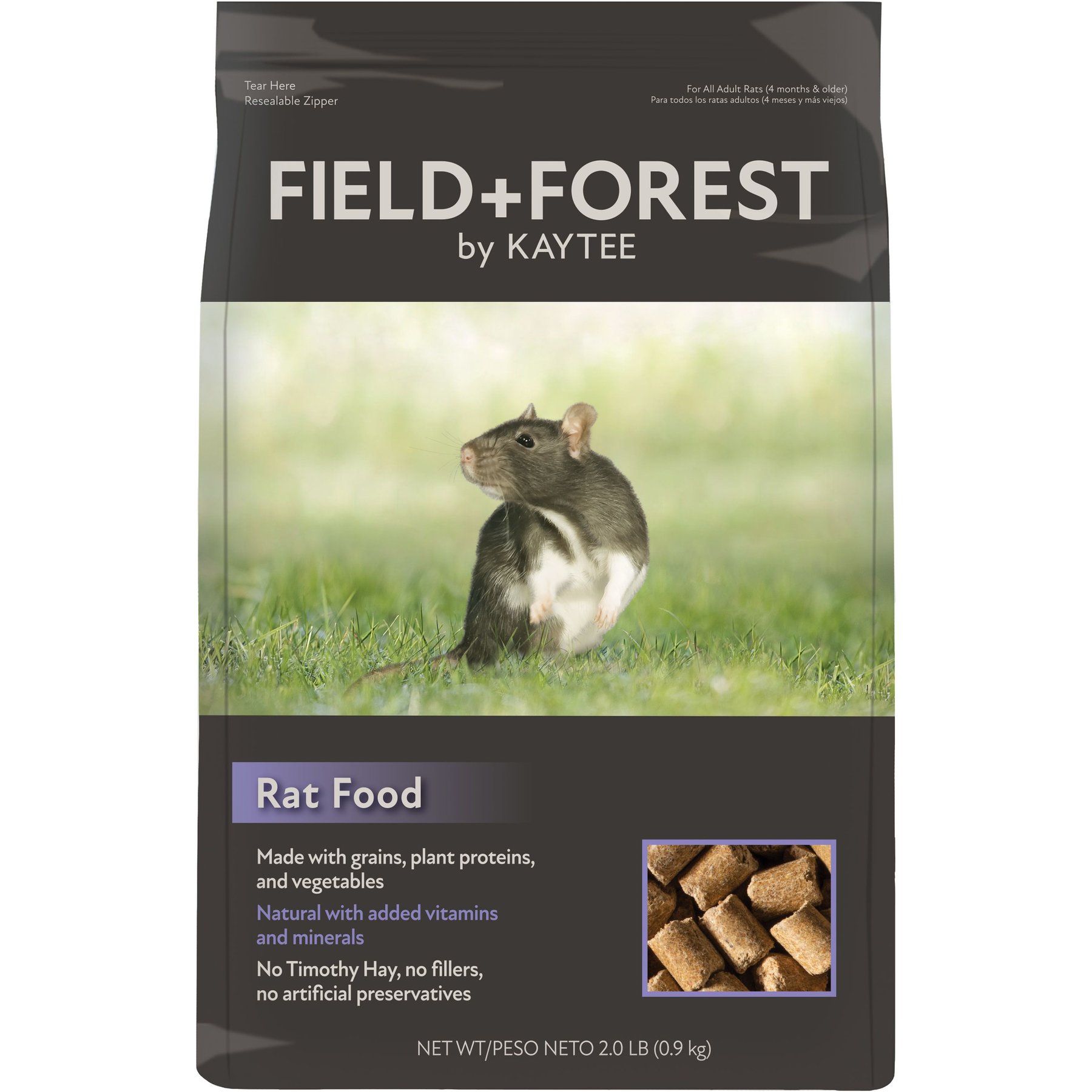 FIELD+FOREST BY KAYTEE Rat Food, 2lb bag