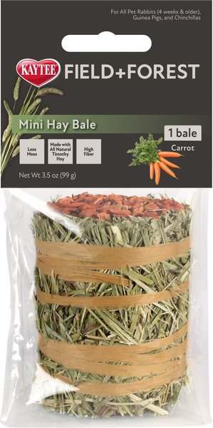 Field+Forest by Kaytee Mini Hay Bale Carrot Small Pet Hay, 3.5-oz bag slide 1 of 11
