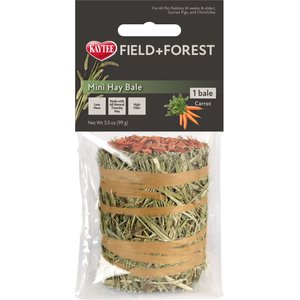Field+Forest by Kaytee Mini Hay Bale Carrot Small Pet Hay, 3.5-oz bag