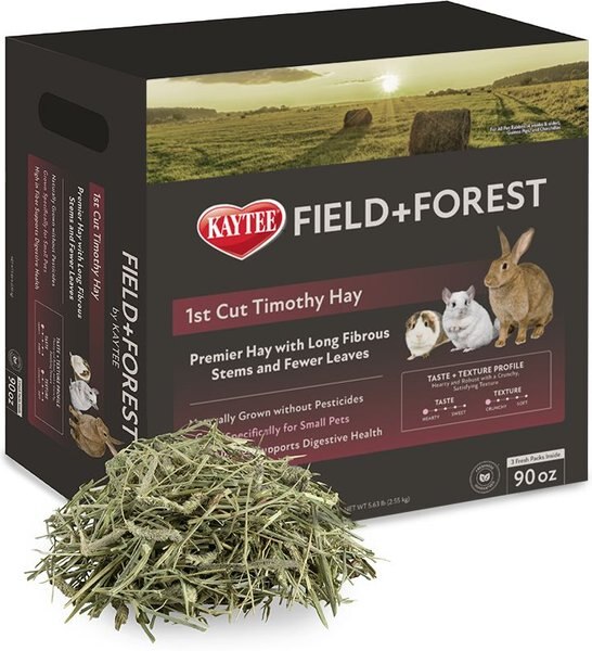Field+Forest by Kaytee 1st Cut Timothy Small Pet Hay, 90-oz box slide 1 of 12