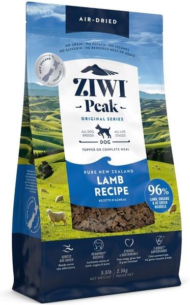 Ziwi Peak Lamb Grain-Free Air-Dried Dog Food, 5.5-lb bag slide 1 of 10