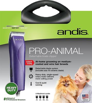 Show full view: Andis Pro-Animal 7-Piece Detachable Blade Pet Clipper Kit slide 5 of 7