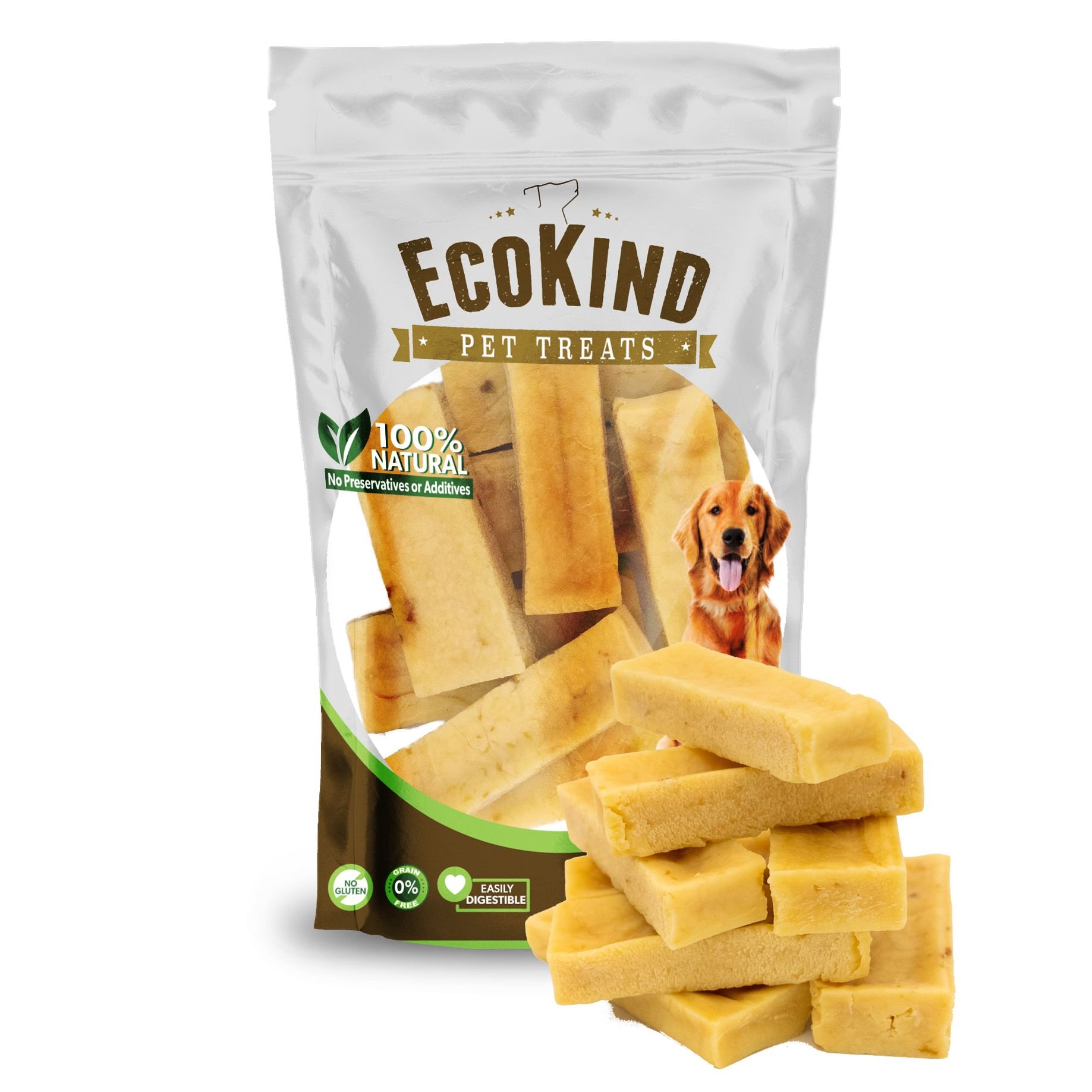 ECOKIND Gold Chicken Flavored Yak Himalayan Chew Dog Treats, Small ...