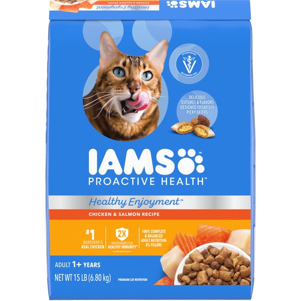 IAMS ProActive Health High Protein Chicken Salmon Recipe Dry Cat