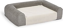 MidWest Signature QuietTime Memory Foam Dog & Cat Bed Sofa, Gray, Small