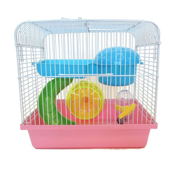 Yml Rectangle Hamster Habitat Cage And Accessories Blue