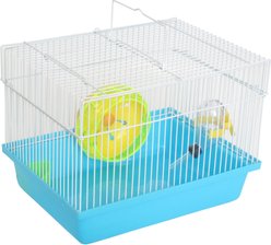 YML Basic Hamster Cage & Accessories, Blue