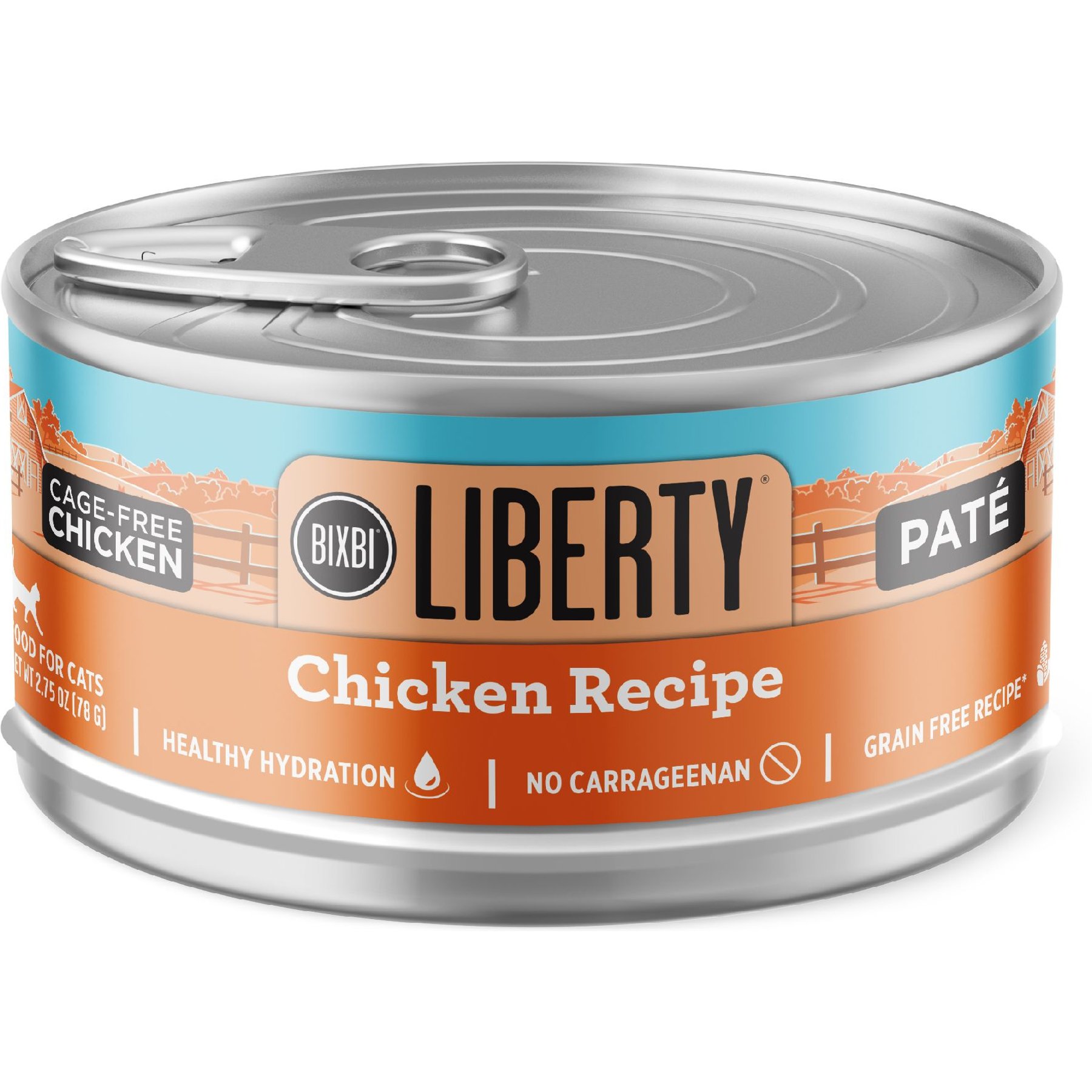 BIXBI Liberty Chicken Pate Recipe Grain Free Wet Cat Food 2.75