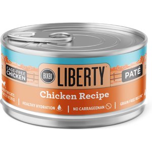 BIXBI Liberty Chicken Pate Recipe Grain-Free Wet Cat Food, 2.75-oz can, case of 24
