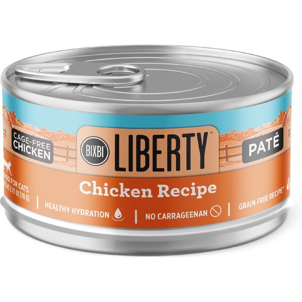 BIXBI Liberty Chicken Pate Recipe Grain Free Wet Cat Food 2.75 oz