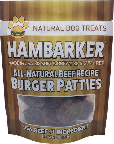 Fast Pet Food Hambarker All Natural Freeze Dried Dog Treat, 5-oz bag, 15 count slide 1 of 8