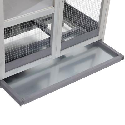 Show full view: Coziwow 2-Story Wooden Small Pet Cage, Grey slide 4 of 11