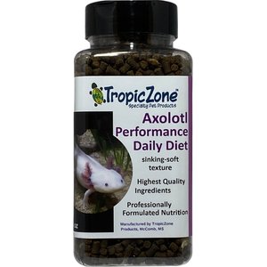 TropicZone Axolotl Performance Daily Diet Amphibian Food, 10.5-oz bottle